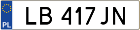 Trailer License Plate